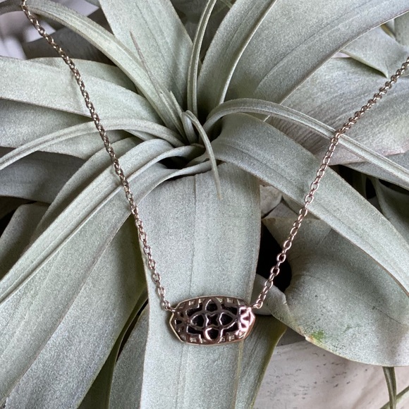 Kendra Scott Rose Gold Black Necklace - Picture 2 of 4